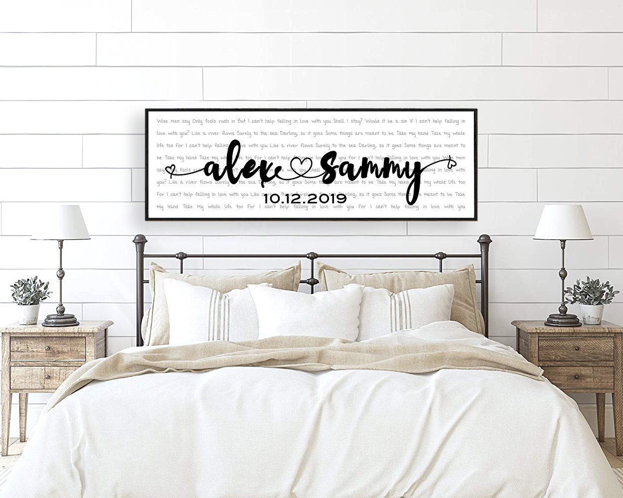 CUSTOM Song Lyrics Wall Art Personalized Lyrics Gift for Him | Etsy