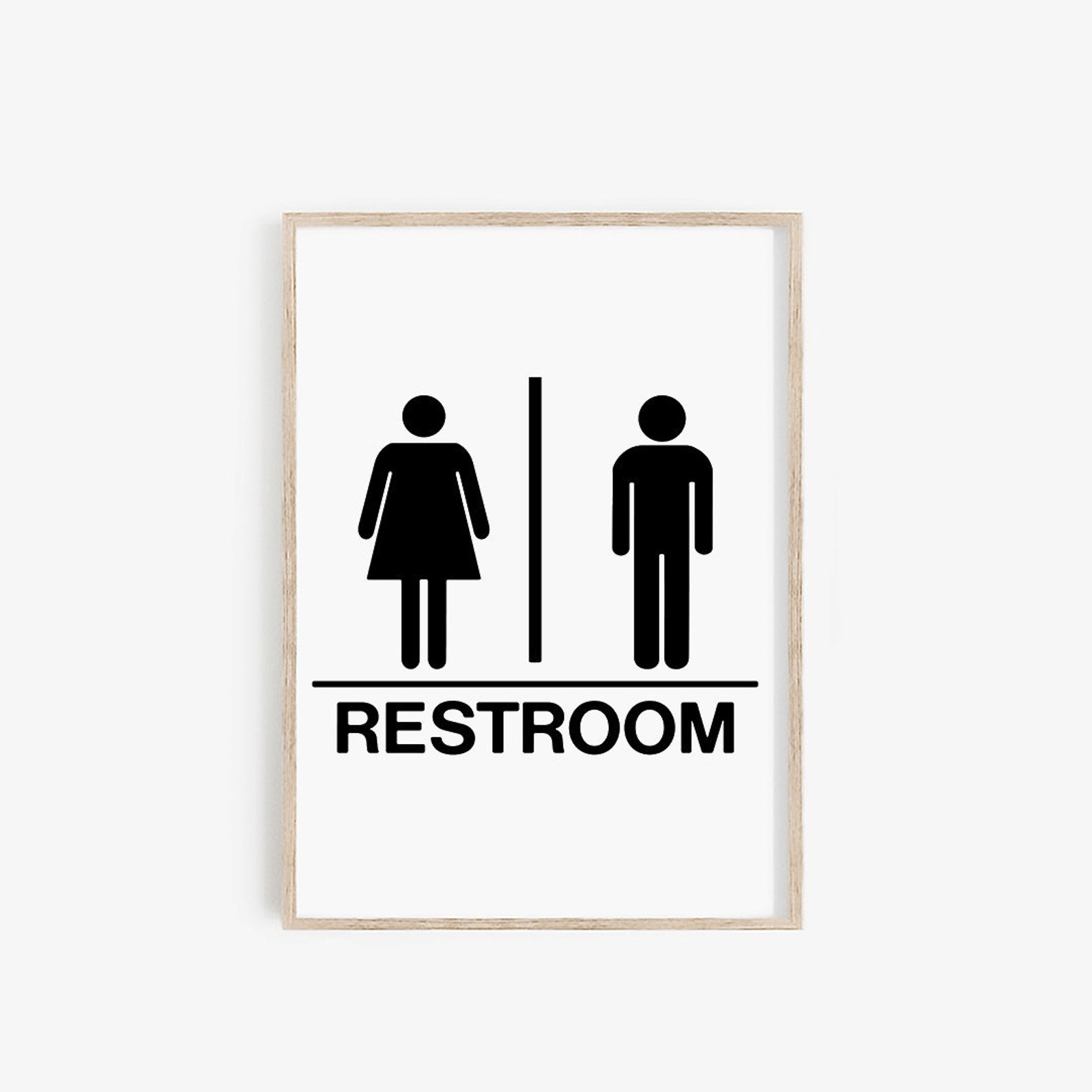 Mens Womens Bathroom Sign Restroom Bathroom Printable Decor - Etsy