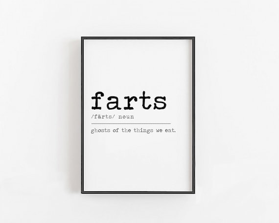 Farts Definition · Fart Gifts · Funny Gifts for Him · Funny Gifts for Her · Crude Gifts, Funny Wall Prints, Funny Kitchen Signs, Fart Sign