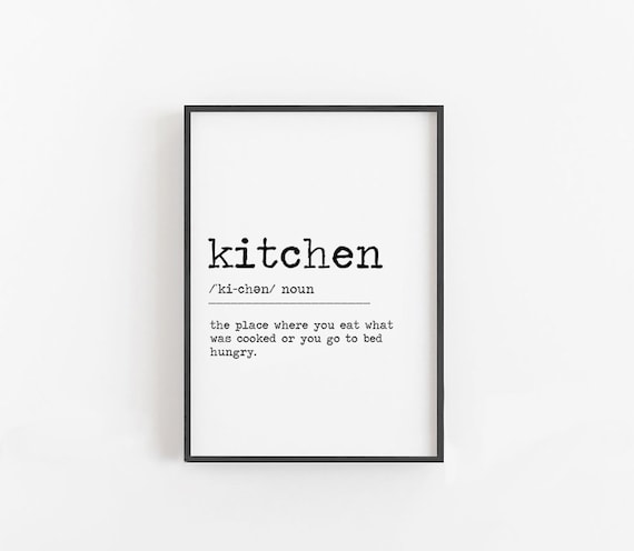Kitchen Definition Funny Kitchen Sign Printable Wall Art - Etsy Kitchen Definition Funny Kitchen Sign Printable Wall Art - Etsy