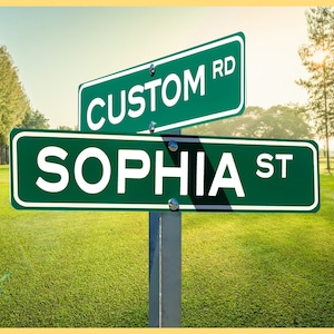 Custom Street Sign Metal • Personalized Metal Street Sign Custom • Custom Name Your Street • Custom Road Sign Wedding • Custom Gift Ideas •