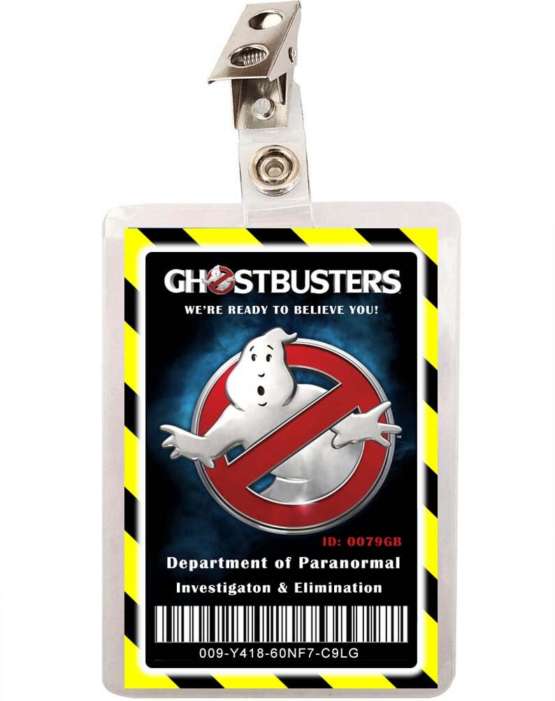Ghostbusters ID Badge Cosplay Costume Name Tag Prop Image Etsy Australia