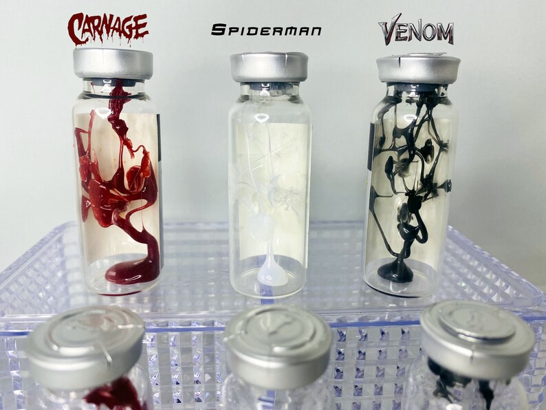 Venom Symbiote Vial Life Foundation Symbiote Movie Prop In A Etsy Finland
