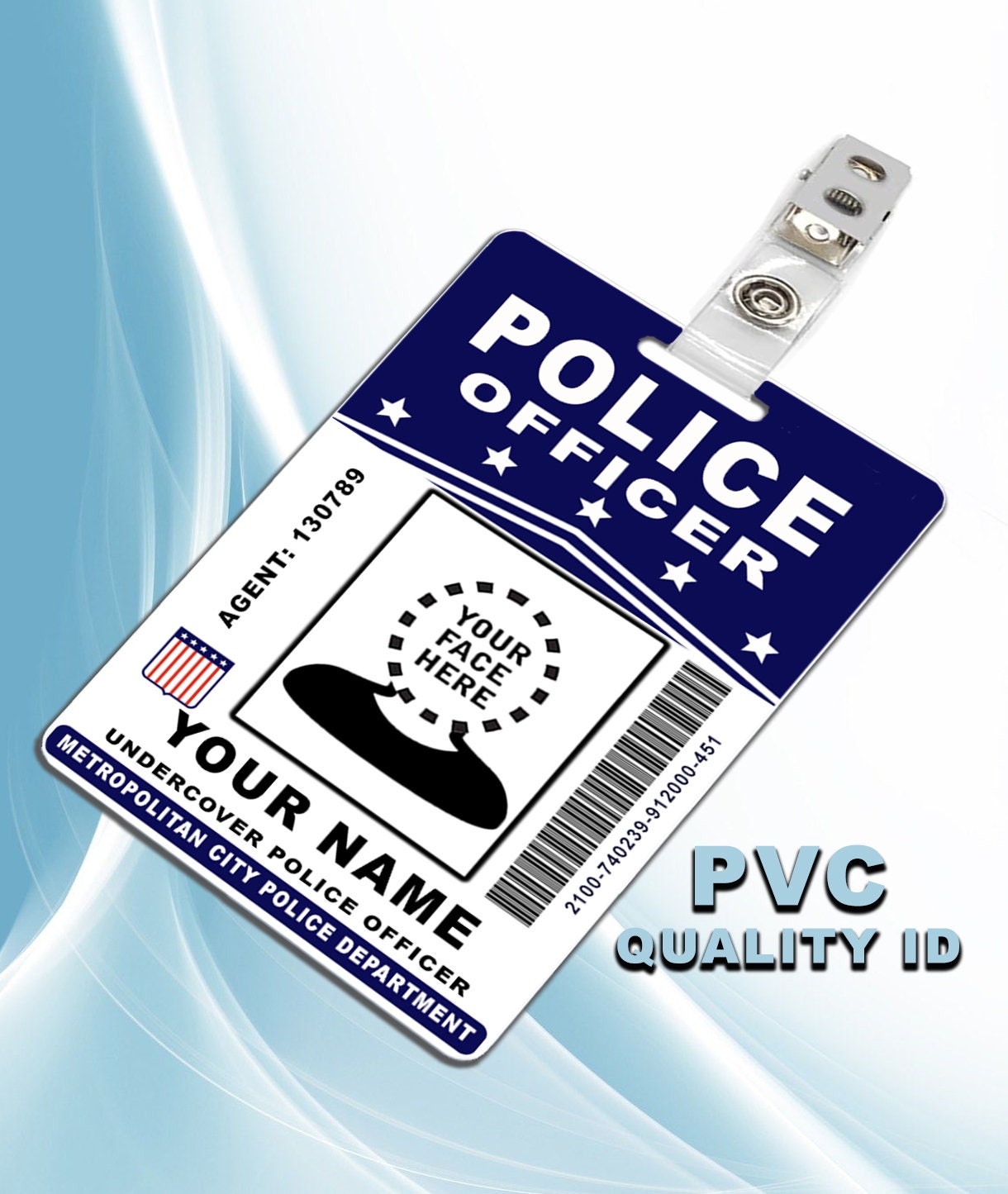 Blank Police Id Card