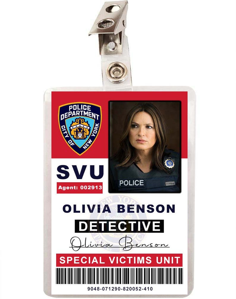 Law & Order SVU Olivia Benson Detective Badge Cosplay Costume Etsy