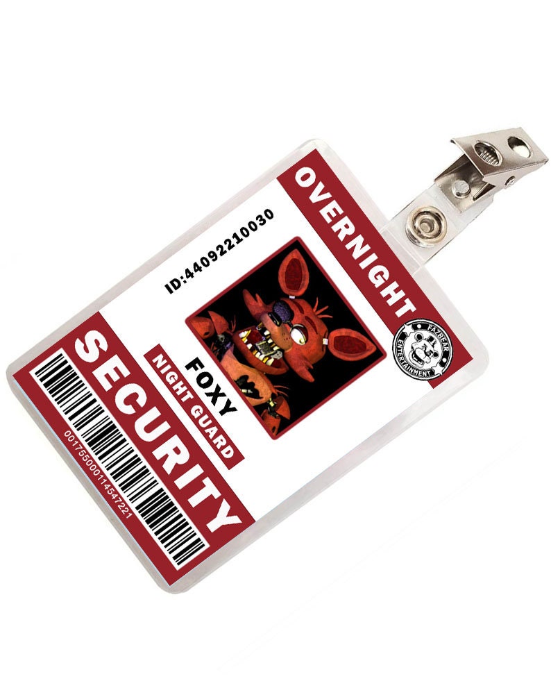 Buy FNAF Five Nights at Freddy's Foxy Security ID Badge Online in India ...