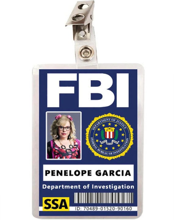 Penelope Garcia costume prop cosplay Criminal Minds ID Badge