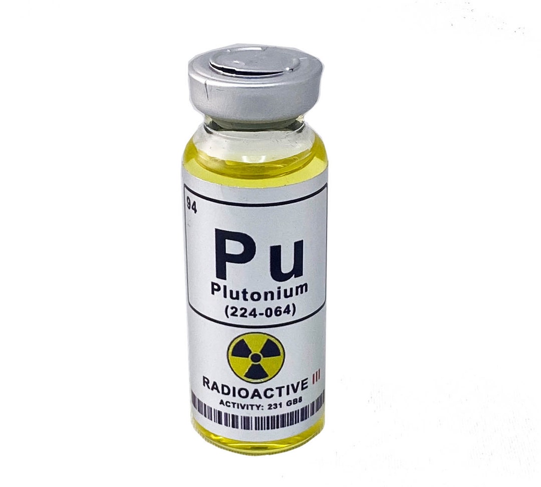 Plutonium Vial 30ml Prop Replica Radioactive Nuclear Joke Etsy