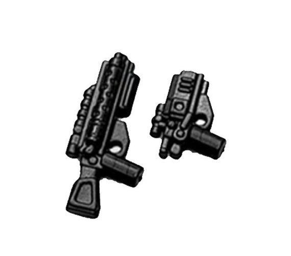 BrickArms DARK WARRIOR Pack #1 Rifle & Pistol for Star Wars Minifigures NEW 