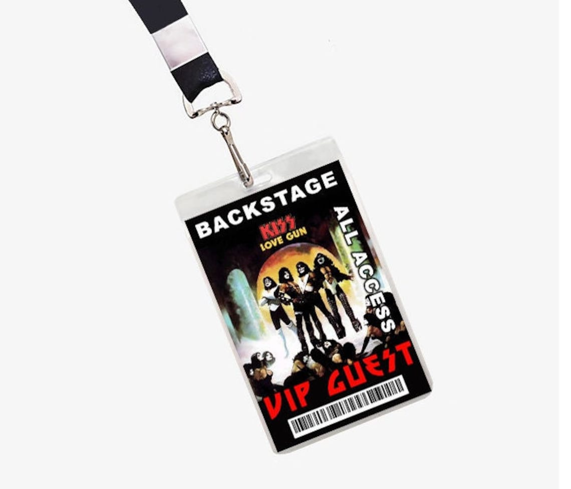 Kiss Backstage Pass Lanyard ID Concert Pass - Etsy UK