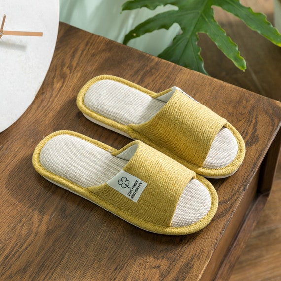 Grønthandler Hovedsagelig korruption Buy Women Cotton Flax House Slippers Japanese Summer Slippers for Online in  India - Etsy