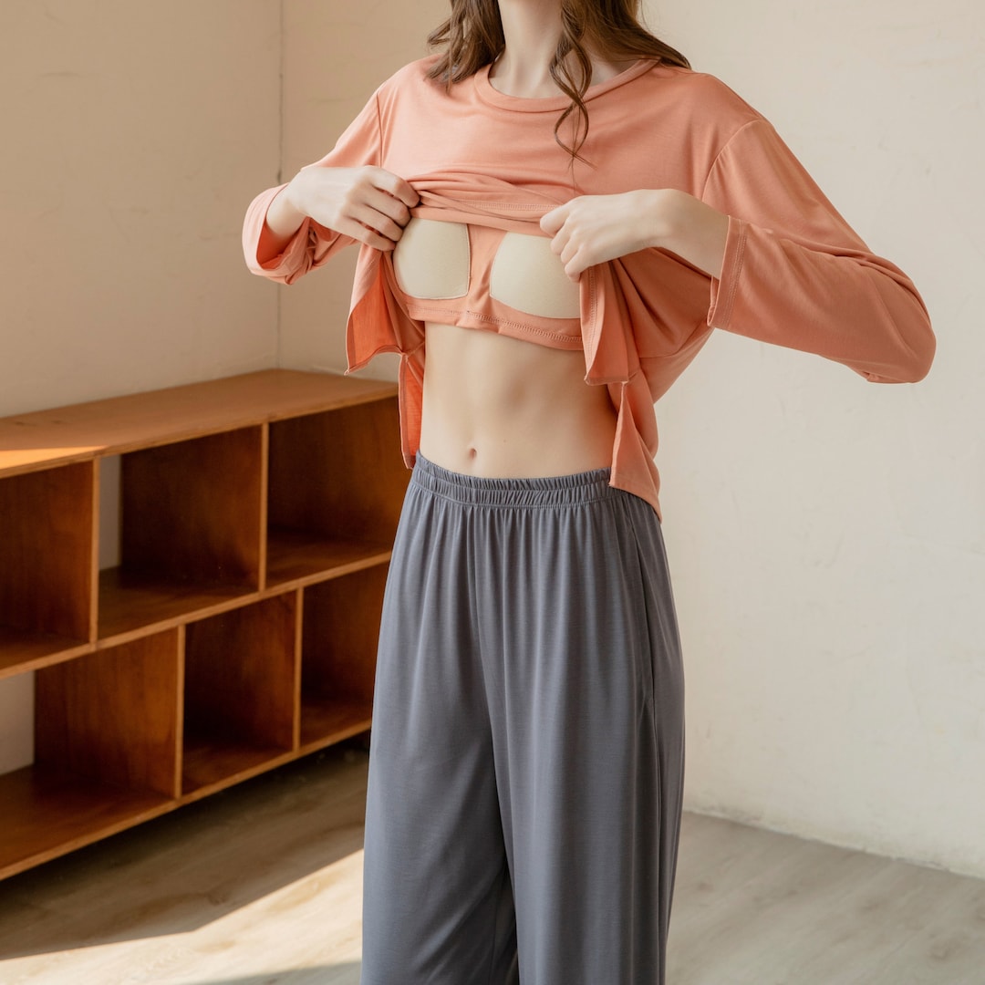 Macron Women's Loungewear Set With Builtin Bra Pajamas Set for Women