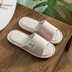 Spa Slippers Spa Gift for her House Slippers Women Self-care Gift for Women Indoor Slippers Guest Slippers Open toe Slippers Cute Slippers