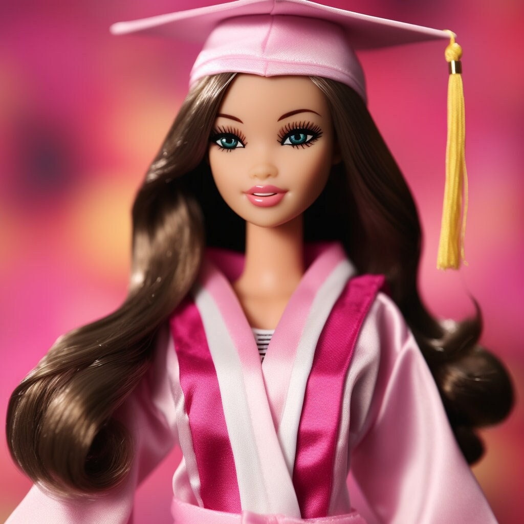 Barbie Artwork, Barbie Yoga Art Download/ Dark Hair Yoga Barbie