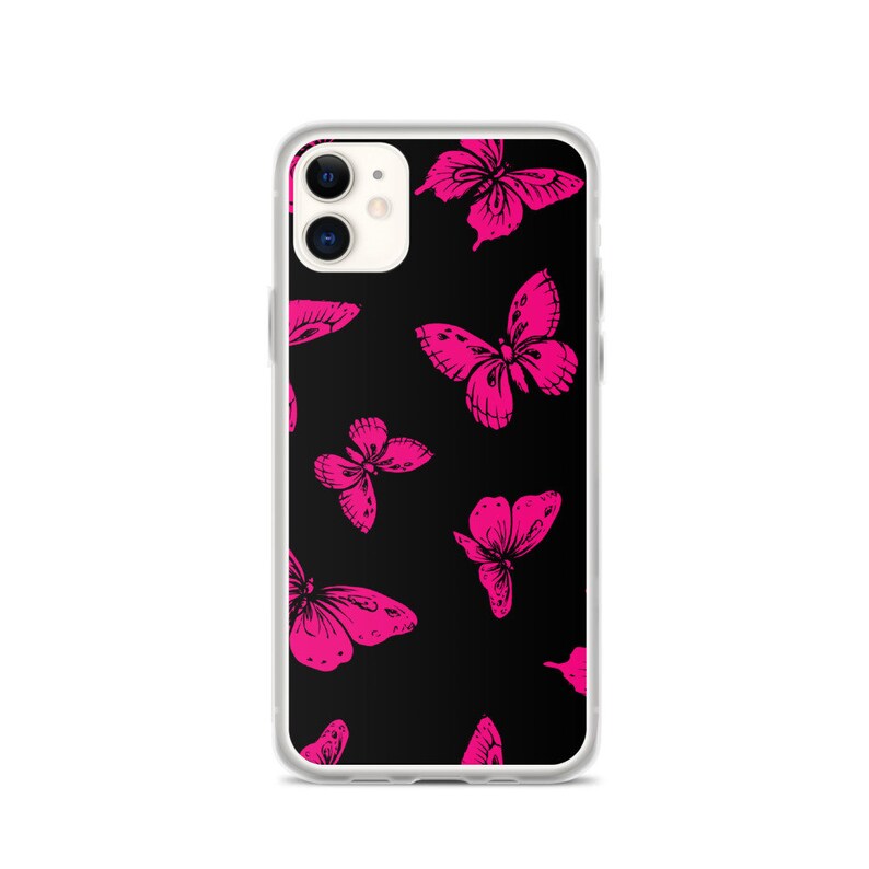 Pink Butterfly iPhone Case Etsy