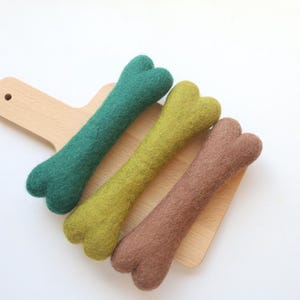 Felted Bone Wool Dog Toy | Zealand Wool Dog Toy | Handmade Dog Toy | Felted bone toy | Eco-friendly pet toy | Dog gift idea Buy 2 get 1 Free