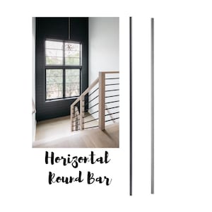 Modern Stair Railing - Wrought Iron Horizontal Stair Part - Stair Iron Baluster for Staircase
