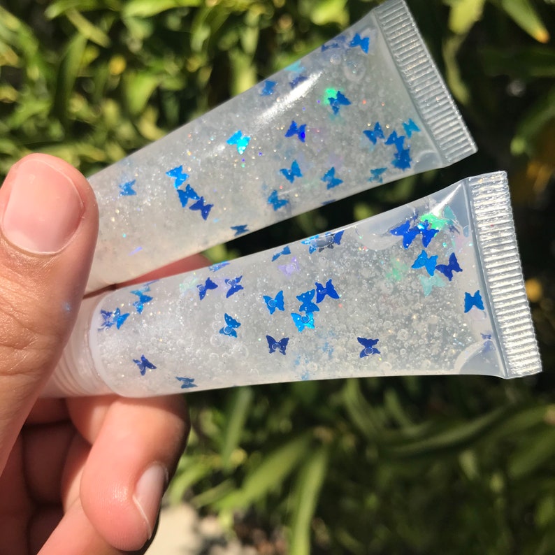 Mariposa/Butterfly vegan glitter lip gloss Etsy