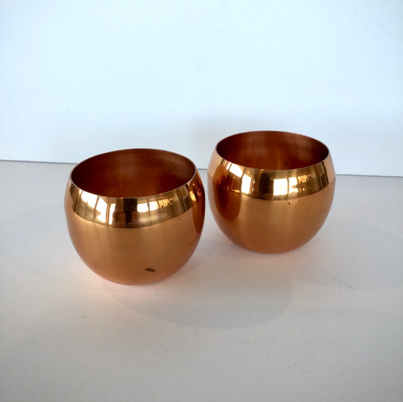 Vintage Coppercraft Guild Copper Punch Cups. Set of Two Cups. Etsy