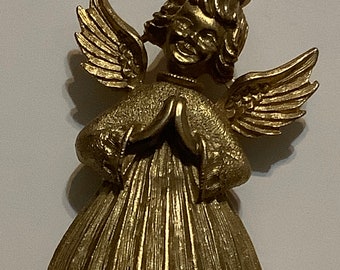 JJ Jonette Angel Brooch Vintage Collectible