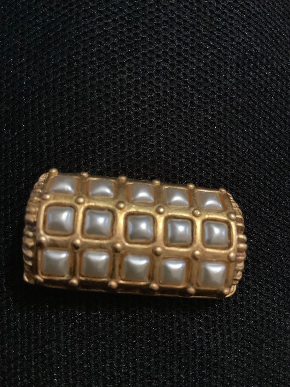 Ultra-Rare Caroll Paris Goldtone Brooch “1” - image 2