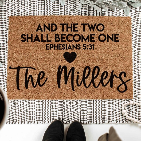 Bible Verse on Mat Etsy