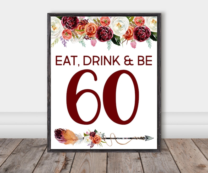 Free Printable 60th Birthday Banner