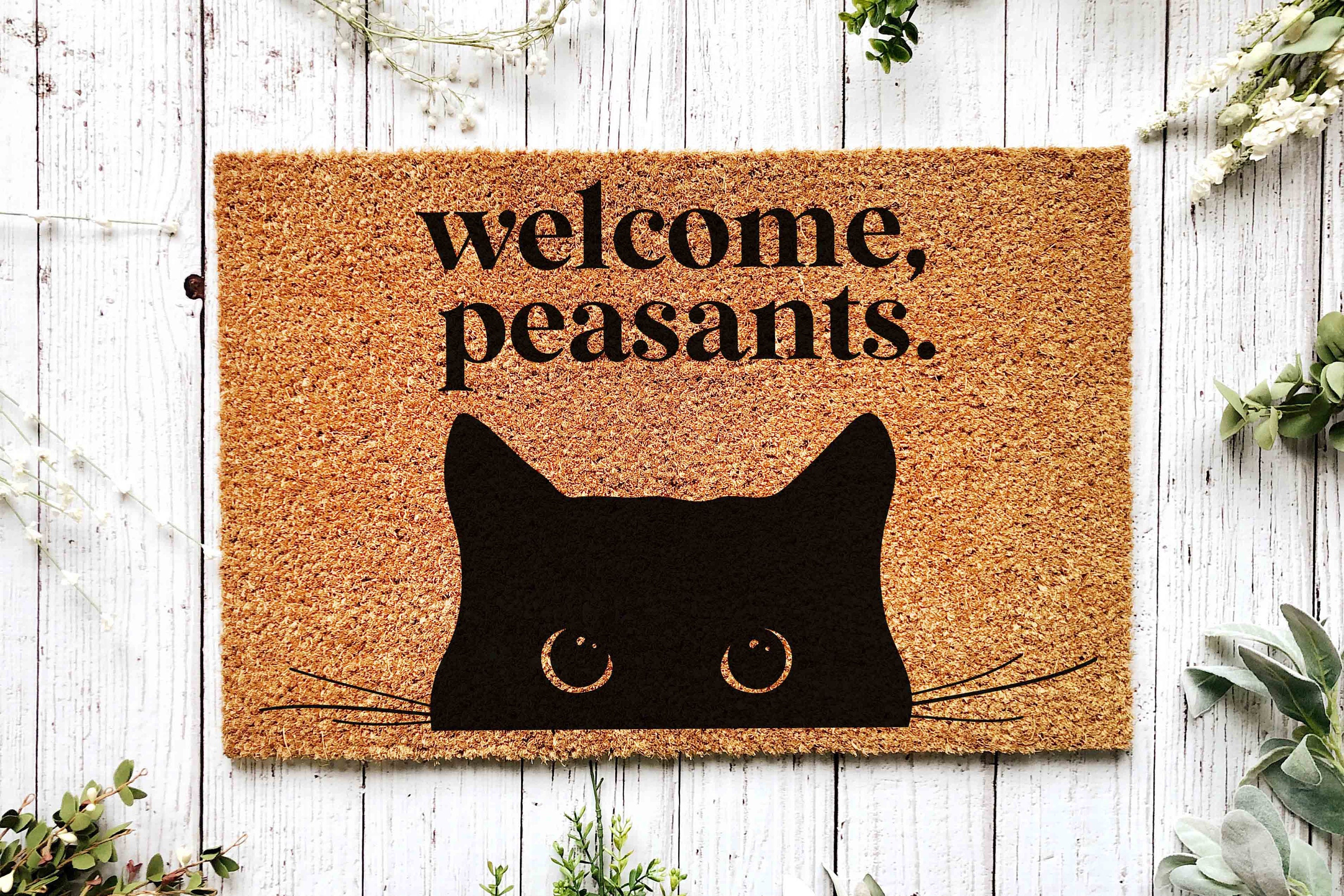 Tuxedo Cat Doormat, 3D Photo Cat Doormat, New Home Gift, Cat Decorative Mat,  Welcome to Our Home Doormat, Funny Welcome Mat 