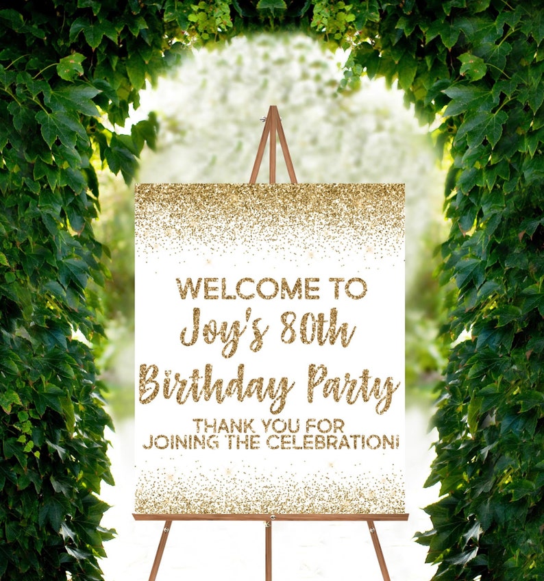 Birthday Welcome Sign Board Custom Birthday Welcome Sign | Etsy