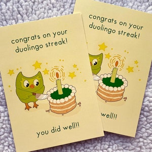 Duolingo Streak Card