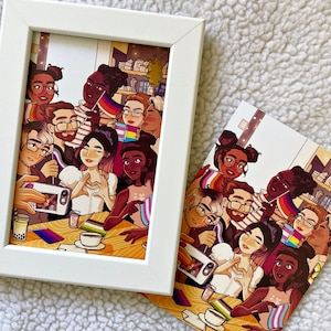 LGBTQ+ Pride Postkartendruck