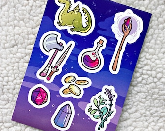 Fantasy Stickerbogen