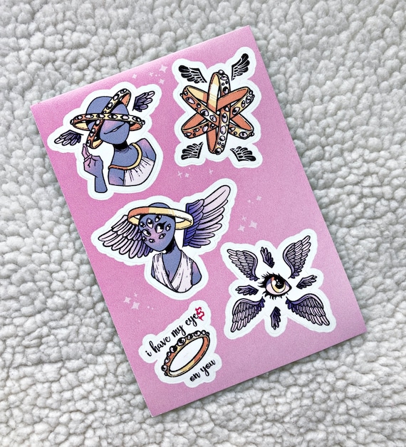 Biblically Accurate Angels A6 Sticker Set - Etsy