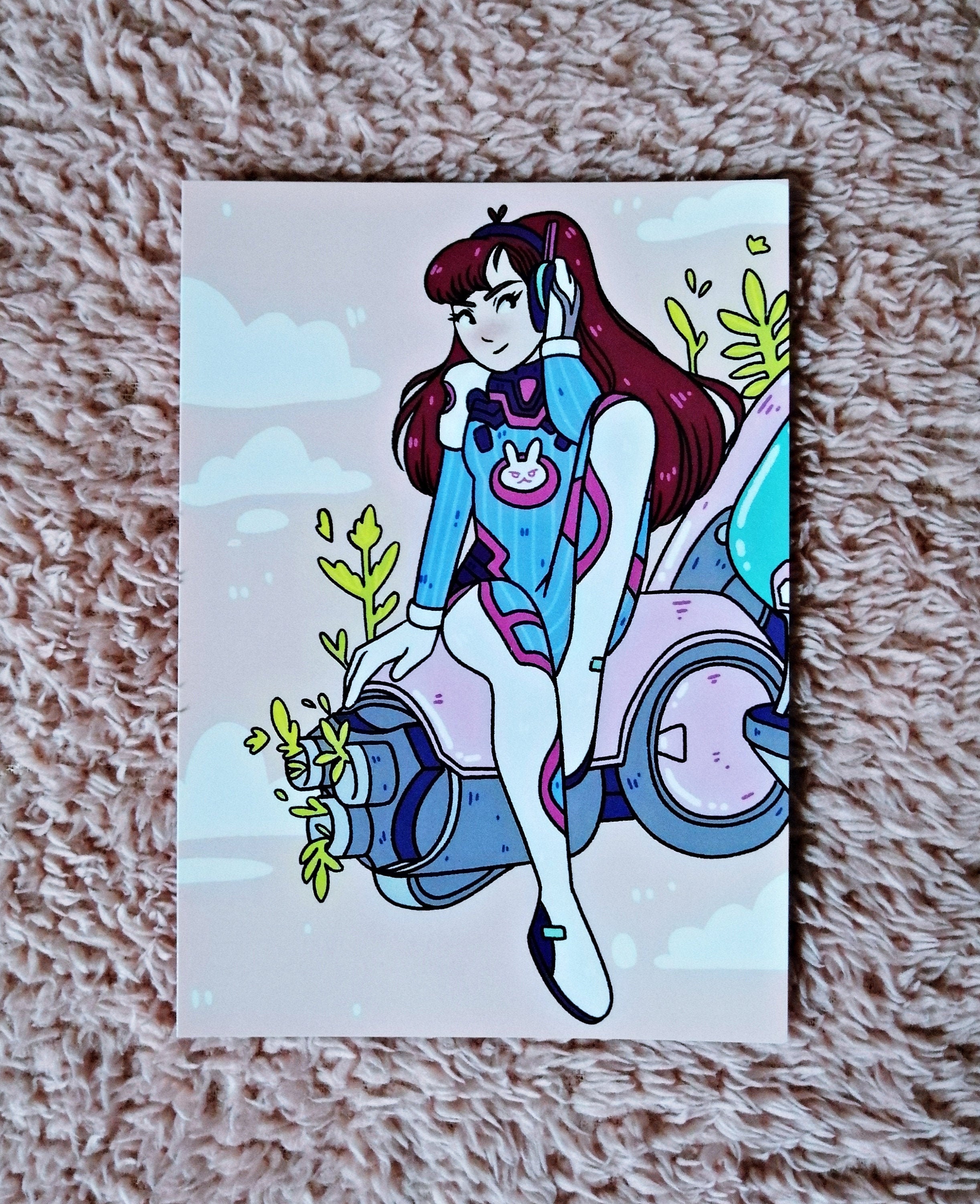 Overwatch D.Va Postcard Print | Etsy