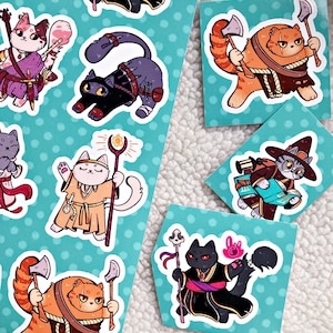DnD Katzen Sticker