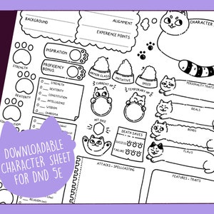 Catventure - DnD Character Sheet 5e