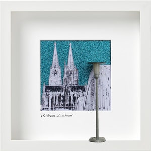 3D-Kunst Geschenkidee Köln | SCHMUNZELKISTEN-"Kölner Lichter" | Geburtstagsgeschenk Familie beste Freundin Liebe Handmade Deko Kunstobjekt