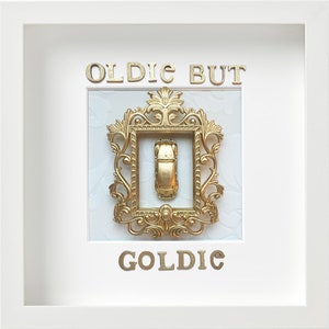 3D-Lustiges Kunstobjekt | SCHMUNZELKISTEN-"Oldie but Goldie"|Geburtstagsgeschenk Freunde FamilieLiebe Handmade Zimmer Kunstobjekt Dekoration
