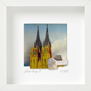 3D-Lustige Köln Geschenkidee | SCHMUNZELKISTEN-"Dom to go 2"|Geburtstagsgeschenk Freunde FamilieLiebe Handmade Kölsch Kunstobjekt Dekoration