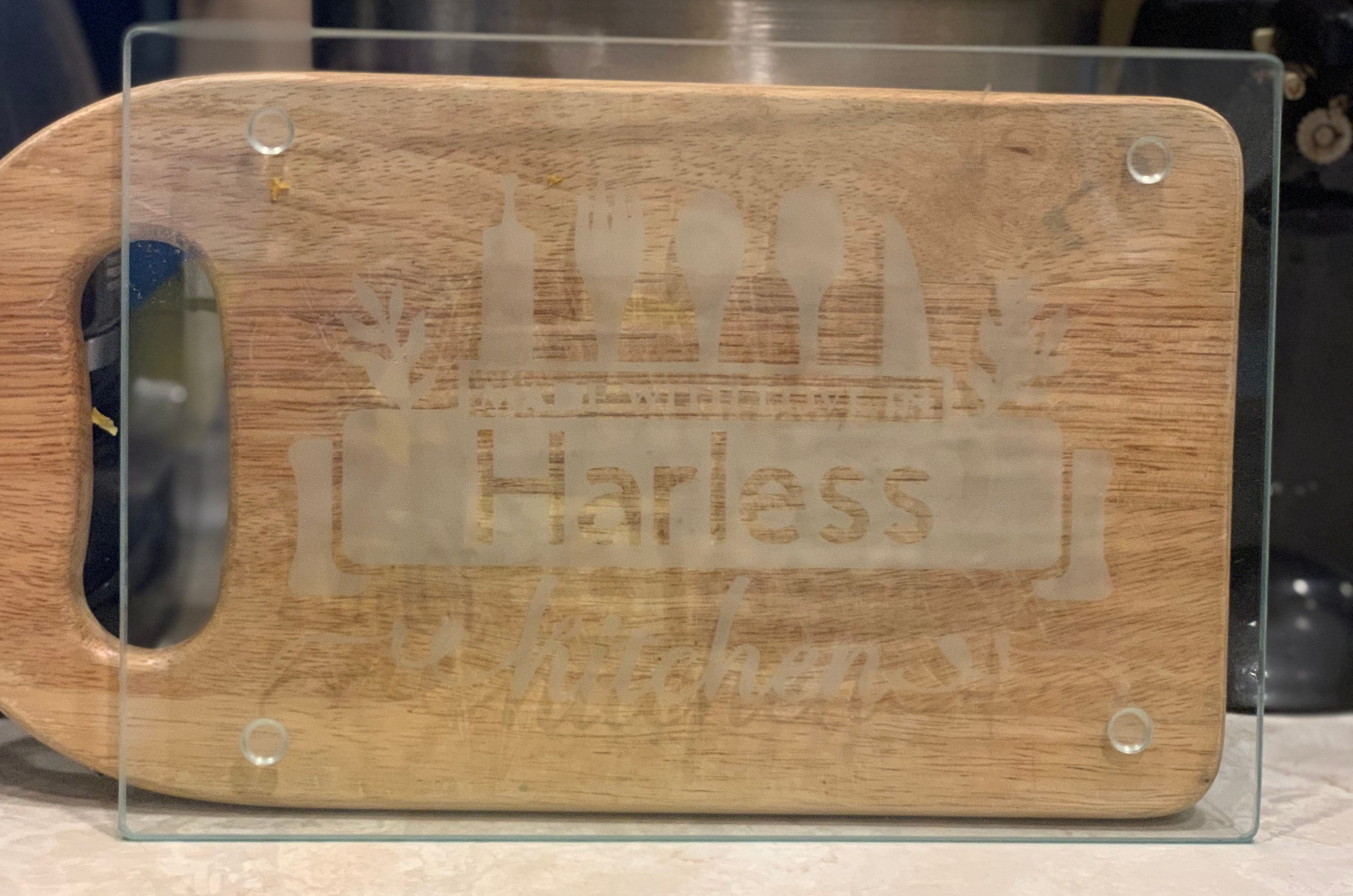 Customizable Etched Glass Cutting Board Etsy UK