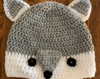 Gehäkelte Wolf Hat, Made to Order