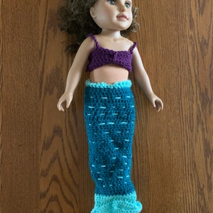 18 inch doll mermaid doll outfit