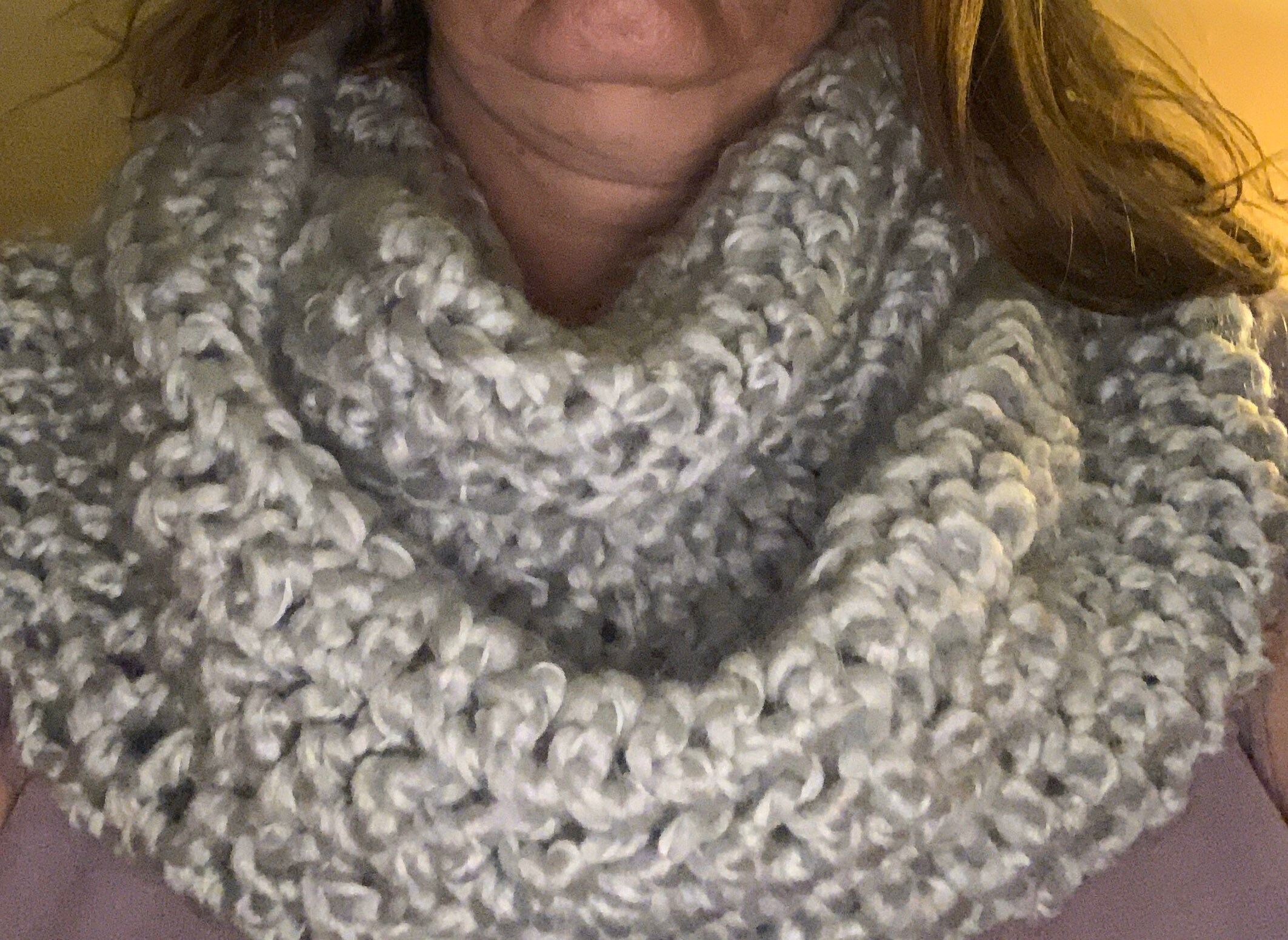 Crocheted Chunky Infinity Scarf - Etsy