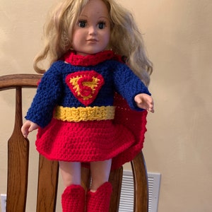 18 in doll super hero costume