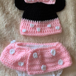 Zestaw pieluszek inspirowany Myszką Minnie