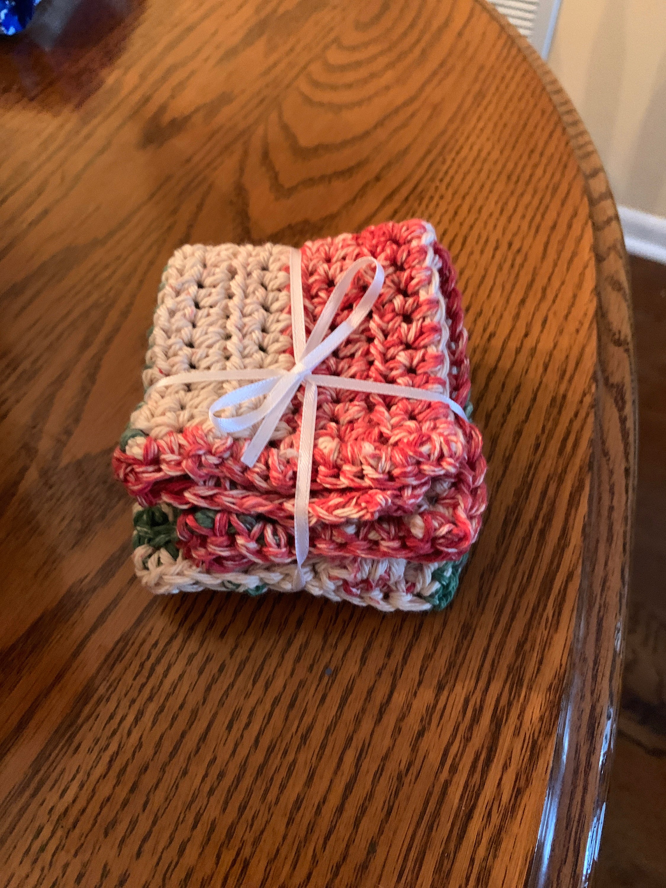 2 Homemade Cotton Washcloths Perfect for Babies Etsy UK