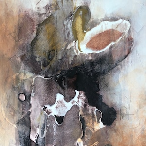 Abstract expressionism art on quality 300 gram paper. Unframed art for your home.