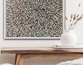 Prisma Abstract Painting, Textured Acrylic Canvas Art (40x50 cm)
