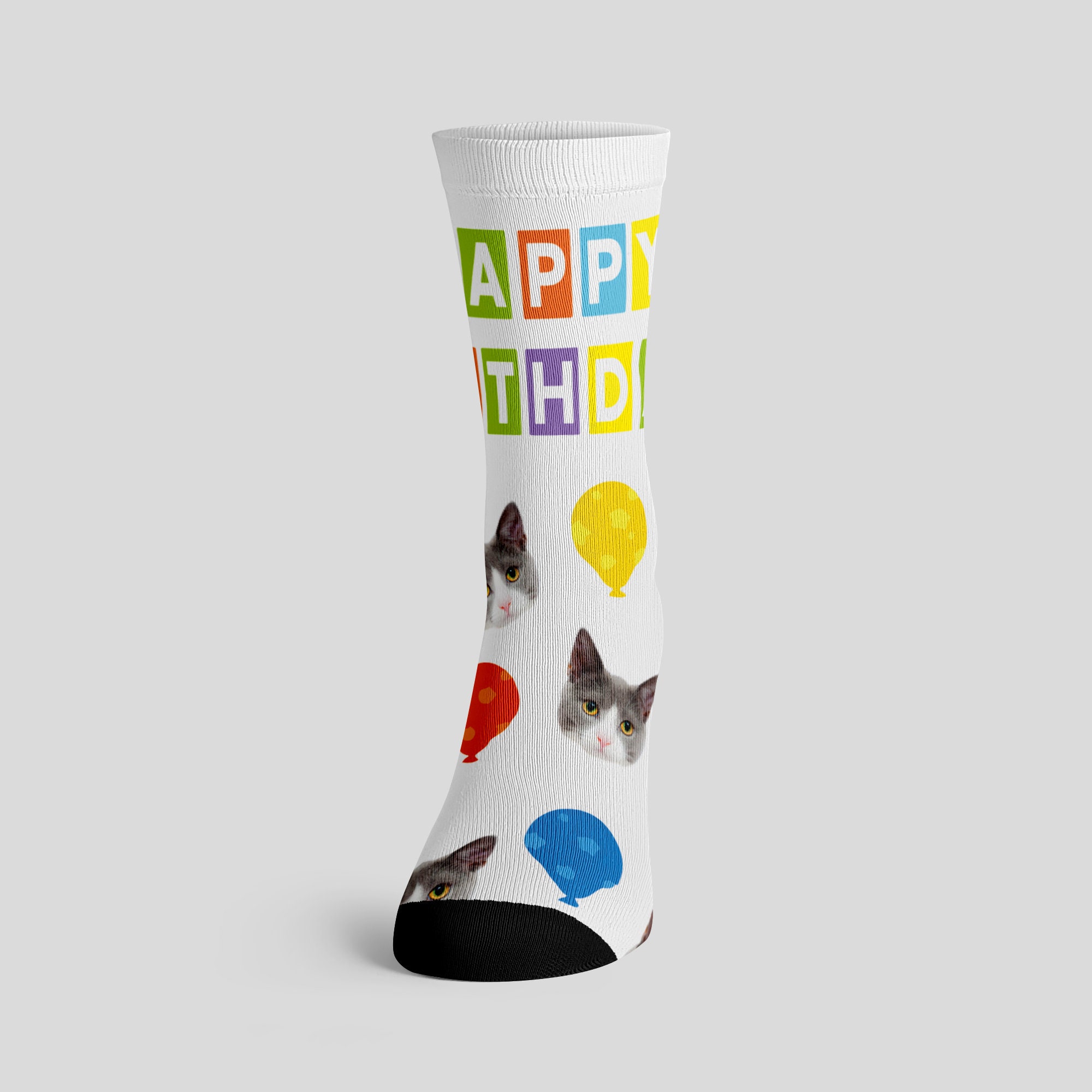 Custom Happy Birthday Socks Etsy