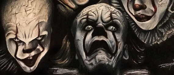 ペニーワイズのコラージュ、スティーブン・キング、映画『IT』、ビル